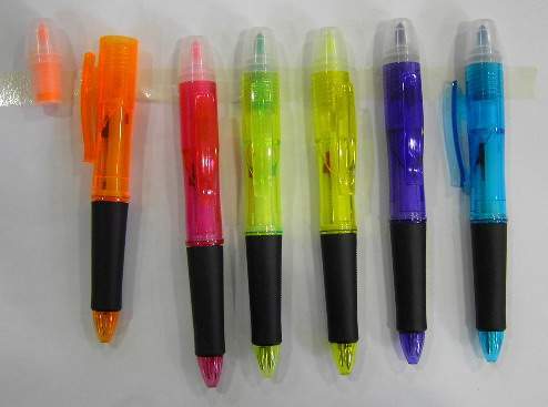 highlighter pen with ballpen